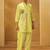 Yellow embroidered cotton co-ord set