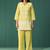Yellow embroidered cotton co-ord set