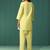 Yellow embroidered cotton co-ord set