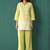 Yellow embroidered cotton co-ord set