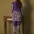 Purple embroidered rayon co-ord set