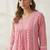 Pink embroidered cotton co-ord set