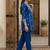 Navy blue printed cotton co-ord set