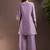 Lilac embroidered roman silk co-ord set