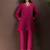 Pink embroidered schiffly pure cotton co-ord set