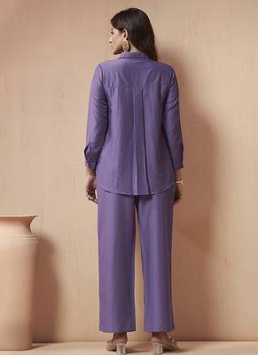 Levender gotta patti lace cotton blend co-ord set 2