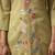 Green embroidered with mirror work cotton blend co-ord set