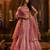 Elegant Pink Organza Embroidered Lehenga Choli with Art Silk Blouse
