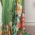 Women printed satin silk blend floral saree with banglory silk  blouse
