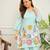 Women's Sea Green Floral Embroidered Kurta and Wide-Leg Pants Co-ord Set