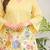 Women's Yellow Floral Embroidered Kurta and Wide-Leg Pants Co-ord Set