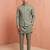 Men linen kurta trouser and jacket set