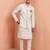 Men premium linen kurta trouser and jacket set