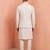 Men premium linen kurta trouser and jacket set
