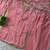 peach color mirror and moti embellished lace border silk blend kurti pant set