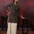 Mens festive black ajrak kurta
