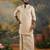 Golden Mens's festive tissue kurta