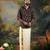 Black Men's ajrakh print festive shirt