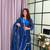 teal color mirror and moti embellished lace border silk blend kurti pant set