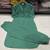 Women's Solid Green Kurta and Pants Set with Mandarin Collar