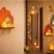 decorative jharokha hanging tea light style wooden frame wall hanging pack of 5