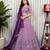 Lavender Color Embroidery malti Thred work and sequins work. And Aari mirror work Silk Blend Lahenga Choli Set