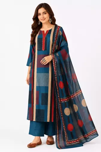Pure Cotton Printed Kurta Set