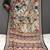 sky blue color kalamkari digital printed cotton blend sarees