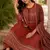 Jaipuri Rust Grace Anarkali Set