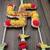 shubh labh swastik door hanging with beads pom-poms and parrot decoration pack of 2