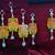 handmade lord ganesha wooden bead tassel hanging for home decoration pack of 6