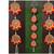 handmade pearl anguri moti patra hanging with red and yellow pom-pom toran pack of 2