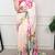women printed satin silk blend floral saree with banglory blouse