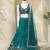 Captivating Sea Green Dori, Zari and Sequins Embroidered Star France Crepe Indian Designer Wedding lehenga choli