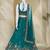 Captivating Sea Green Dori, Zari and Sequins Embroidered Star France Crepe Indian Designer Wedding lehenga choli
