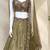 Captivating Mahendi Green Dori, Zari and Sequins Embroidered Star France Crepe Indian Designer Wedding lehenga choli