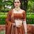 Captivating Brown Dori, Zari and Sequins Embroidered Fandy Silk Indian Floral Wedding lehenga choli