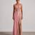 Blush pink embroidered dupion silk co ord set