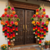 multicolor pom-pom gota chakri jali chudi hanging with tassels festival decoration pack of 2