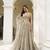 grey embroidery net lehenga choli with dupatta