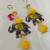handmade mdf elephant bead hanging decoration for festive home decor pack of 2