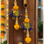 handmade mdf elephant bead hanging decoration for festive home decor pack of 2