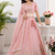 Baby Pink Sanal Silk Jardoshi Beda Embroidered Lehenga Choli With Net Dupatta