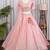 Baby Pink Sanal Silk Jardoshi Beda Embroidered Lehenga Choli With Net Dupatta