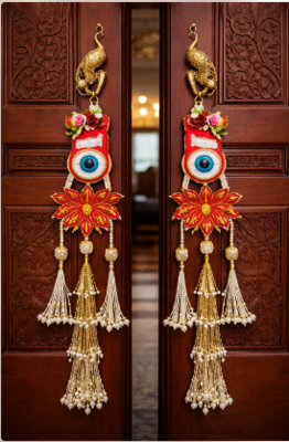 evil eye tassel small hanging for shubh labh toran festive decor 1