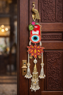 evil eye tassel small hanging for shubh labh toran festive decor 2