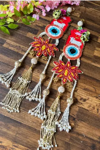 evil eye tassel small hanging for shubh labh toran festive decor