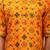 Men yellow patola printed rayon kurta & trouser set