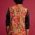Men embroidered woven nehru jacket
