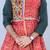 Men bandhani printed regular mirror work kurta with dhoti pants